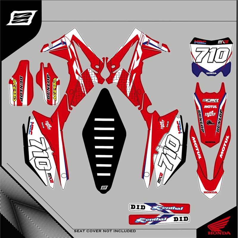 Grafiche personalizzate HONDA CR 125-GRFK-187-Rimotoshop