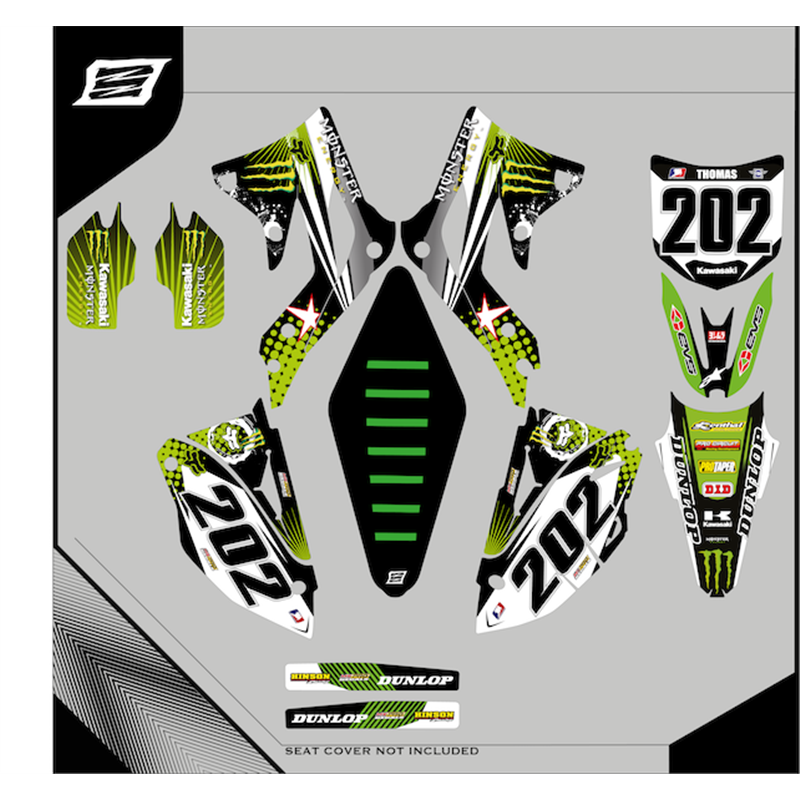 Custom graphics KAWASAKI  KLX 125 Motard - enduro