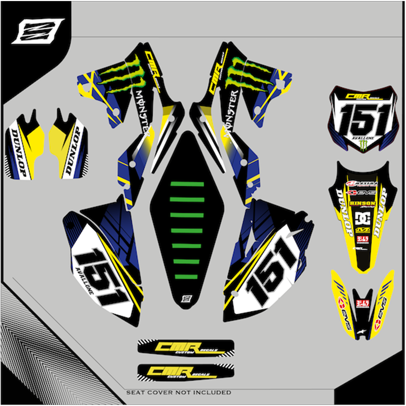 Custom graphics KAWASAKI  KLX 250 Motard - enduro