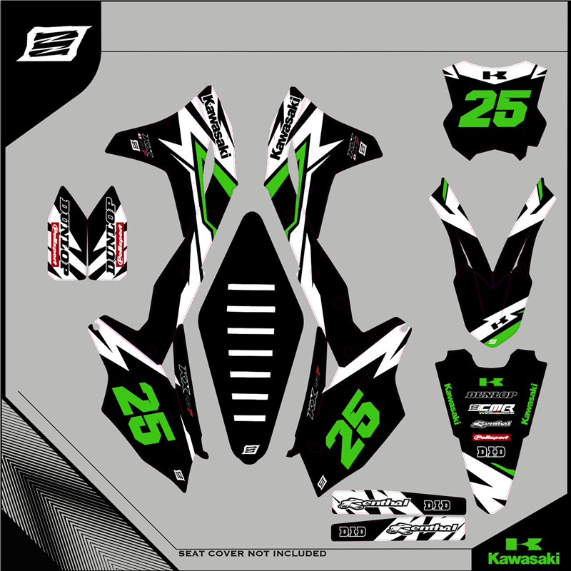 Custom graphics KAWASAKI  KLX 400 Motard - enduro