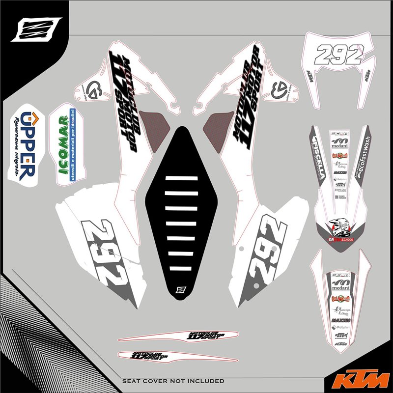 Custom graphics KTM  Super moto 620 Motard