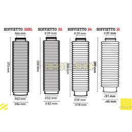 SOFFIETTI FORCELLE 32 DENTI XL BLU-507102-CIRCUIT equipmet