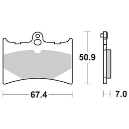 Pastiglie freno anteriori Aprilia rs125 1992-2005 sbs organica-AP8113489-RiMotoShop