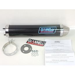 GIANNELLI Silenziatore carbonio 2T fondello ALLUMINIO APRILIA RS 125