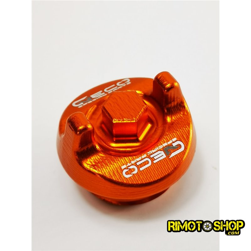 Bouchon de remplissage d'huile KTM 500 EXC F 03-17 orange-200.020.003-RiMotoShop
