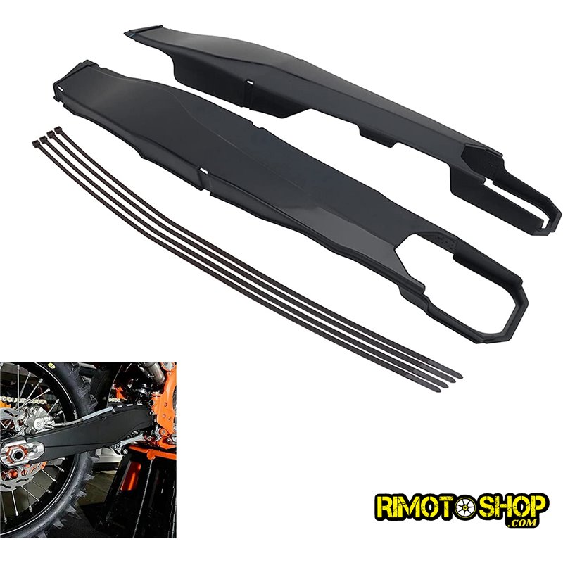 Plastiche protezione Forcellone Ktm EXC200 2012-2020-PDLV-028-RiMotoShop