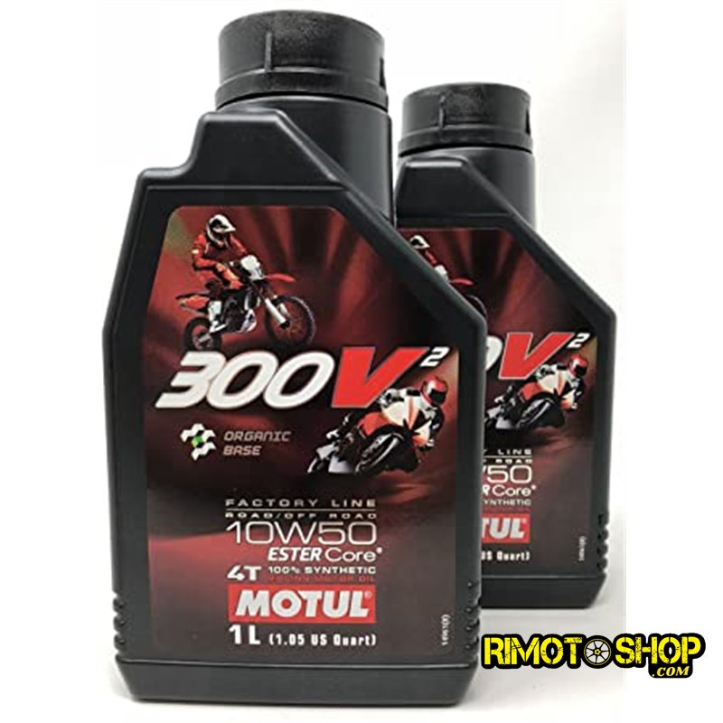 huile moteur Motul 300V2 Off road racing - 1 lt