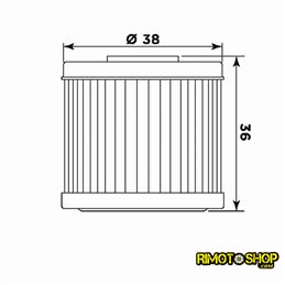 Filtro de Aceite Husqvarna 250 TE 10-13 Hiflo 