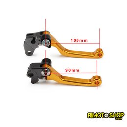 Pair of CNC brake and clutch levers Suzuki RM250