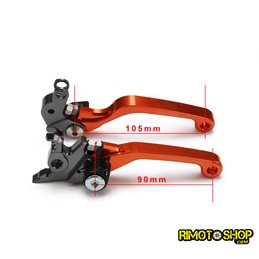 Pair of CNC brake and clutch levers KTM 125 SX 2005-2008-JFG.