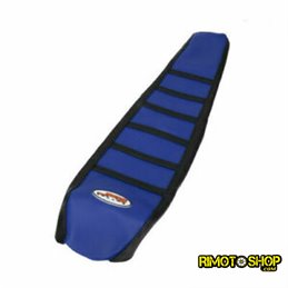 Blue and black zebra seat cover Yamaha YZ250 2002-2017-JFG.