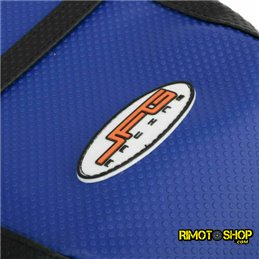 Blue and black zebra seat cover Yamaha YZ250 2002-2017-JFG.