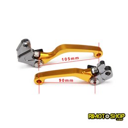 Pair of CNC brake and clutch levers Suzuki RM125 RM250