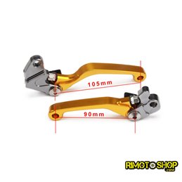 Paire de leviers de frein et d'embrayage CNC Suzuki RM125 RM250