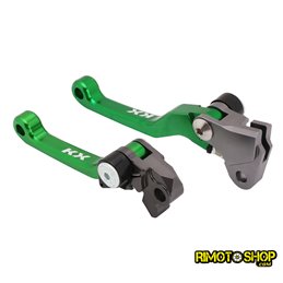 Paire de leviers de frein et d'embrayage CNC Kawasaki KX125