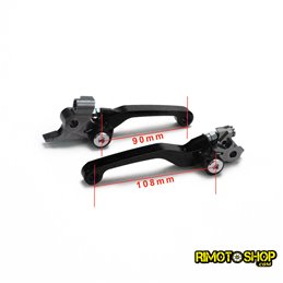 Pair of CNC brake and clutch levers husqvarna TC125