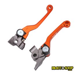 Pair of CNC brake and clutch levers Ktm 200EXC 16-17-JFG.