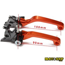 Coppia leve freno e frizione CNC KTM EXC125 (SIX DAYS) 2009-2010-JFG.