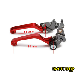 Pair of CNC brake and clutch levers Honda CRF250R 04-06-JFG.