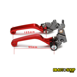 Par de manetas de freno y embrague CNC Honda CRF250R 2004-2006-JFG.