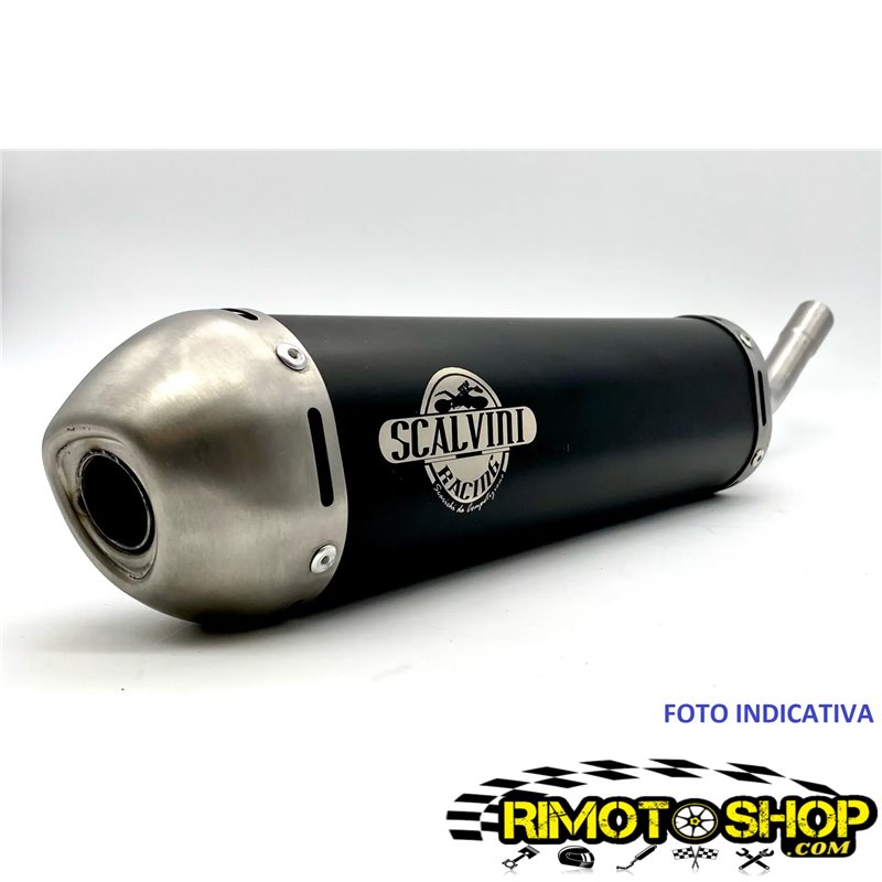 07 15 Aprilia SX 125 RX Scalvini Racing SILENCER exhaust Aluminum caseback inox