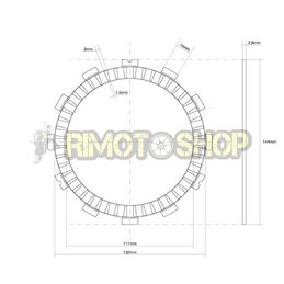 KAWASAKI 750 Z R 11/12 clutch discs set Garnish OEM-7450009-RiMotoShop