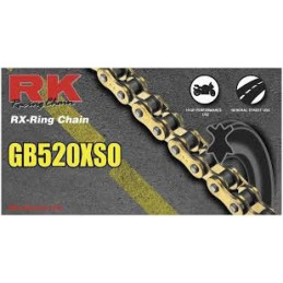 Catena RK passo 520 enduro duratura con RX-RING 120 maglie -