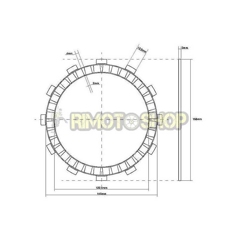 KAWASAKI 650 ER6 F 06/15 Kit Dischi frizione Guarniti KAWASAKI 650 ER6 F 06/15 Kit Dischi frizione Guarniti