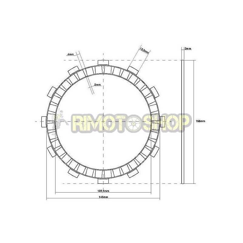 KAWASAKI 650 KLR USA 08/09 Kit Dischi frizione Guarniti KAWASAKI 650 KLR USA 08/09 Kit Dischi frizione Guarniti
