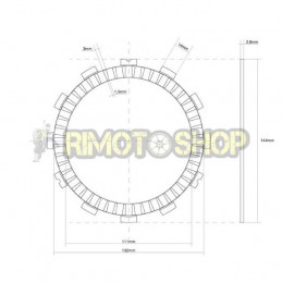 SUZUKI 750 GSX R 11/15 Kit Dischi frizione Racing Guarniti +