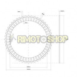 SUZUKI 600 GSX R 92/93 Kit Dischi frizione Guarniti