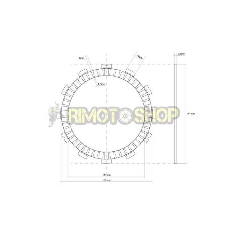 KAWASAKI 750 Z R 11/12 Kit Dischi frizione Guarniti KAWASAKI 750 Z R 11/12 Kit Dischi frizione Guarniti