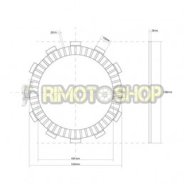 HONDA CR R SM 125 87/99 Kit Dischi frizione