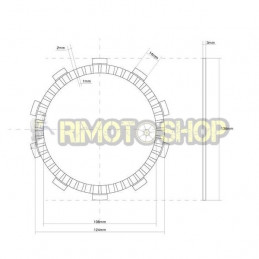 HONDA NS R (MC11) 250 84/86 Kit Dischi frizione