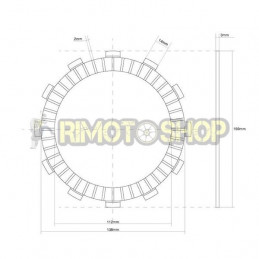 HONDA CB Four (K0/K1/K2/K3) 500 71/77 Kit Dischi frizione