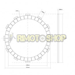 KAWASAKI 750 Z LTD 80/83 Kit Dischi frizione Guarniti