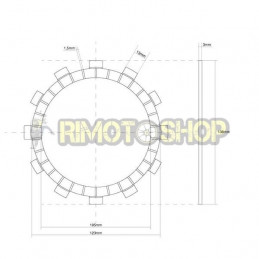 YAMAHA 250 WR X 4T 08/12 Kit Dischi frizione Guarniti