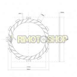 KAWASAKI 250 KSF Mojave 87/04 Kit Dischi frizione Guarniti