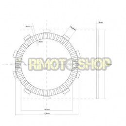 HONDA 600 CBR RR / ABS 07/14 Kit Dischi frizione Guarniti