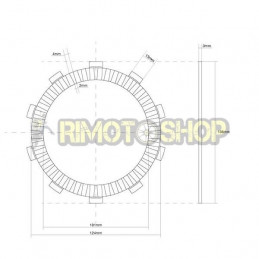 SUZUKI 600 GSX R 97/00 Kit Dischi frizione Guarniti