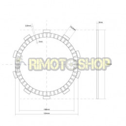 SUZUKI 600 GSX R 04/05 Kit Dischi frizione Guarniti