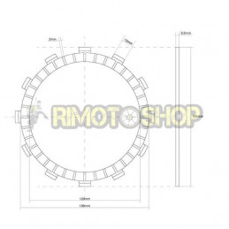 HONDA 1000 CBR F Hurricane (SC21/SC24) 87/99 Kit Dischi