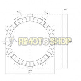 YAMAHA 1000 YZF R1 98/99 Kit Dischi frizione Guarniti