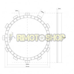 YAMAHA 1000 YZF R1 98/99 Kit Dischi frizione Guarniti