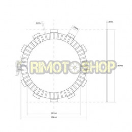 HONDA CRF X (ME11) 250 04/15 Kit Dischi frizione