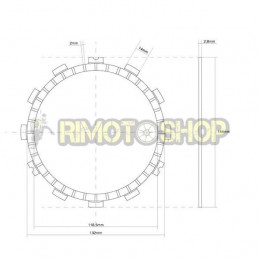 SUZUKI 600 GSX R 06/07 Kit Dischi frizione Guarniti