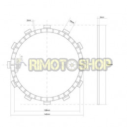 YAMAHA 1000 YZF R1S 06 Kit disques d'embrayage garnie
