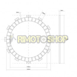 YAMAHA 1000 YZF R1 06 Kit disques d'embrayage garnie