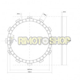 SUZUKI 650 DL V Strom XT ABS 15 Kit Dischi frizione Guarniti