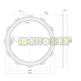 SUZUKI 1340 GSX B King 08/12 Kit Dischi frizione Guarniti